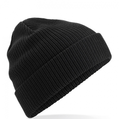 Bio Baumwolle Beanie schwarz