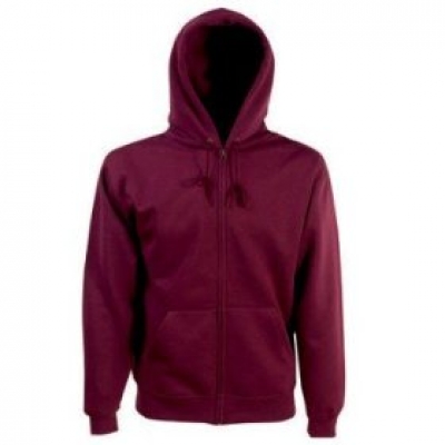 Hooded Sweat Jacket burgund