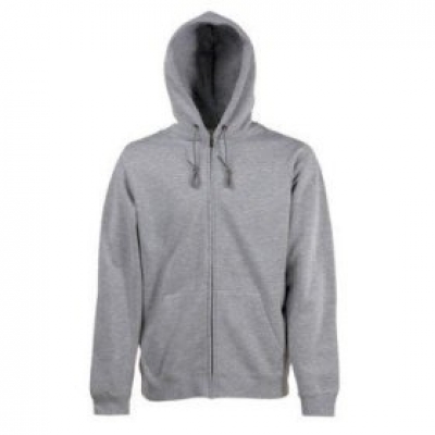 Hooded Sweat Jacket graumeliert