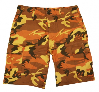 BDU Bermuda orange camo