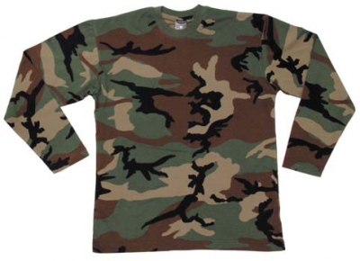 Langarm T-Shirt woodland camo