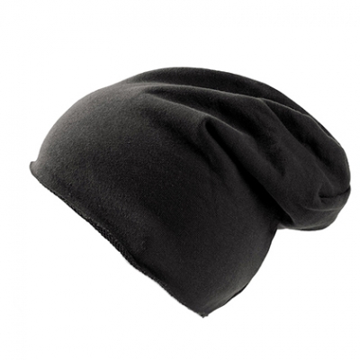 Sommer Long Beanie schwarz