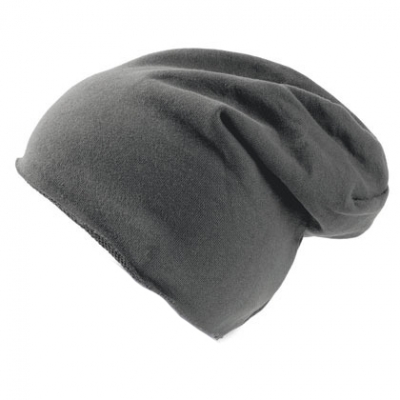 Sommer Long Beanie dunkelgrau