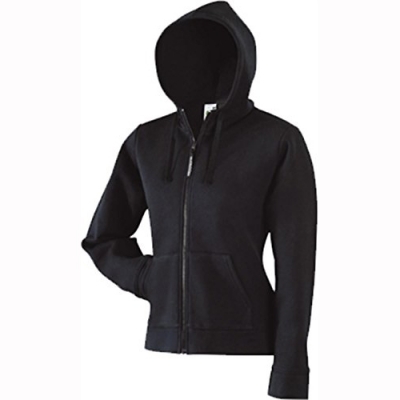 Lady-Fit Hooded Sweat Jacket schwarz