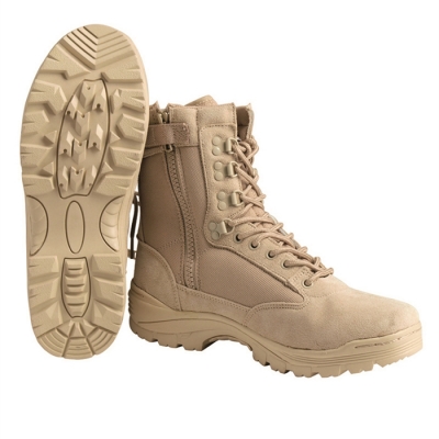 Mil-Tec Tactical Boot Zipper khaki