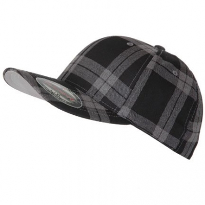 Flexfit Tartan Cap schwarz/grau